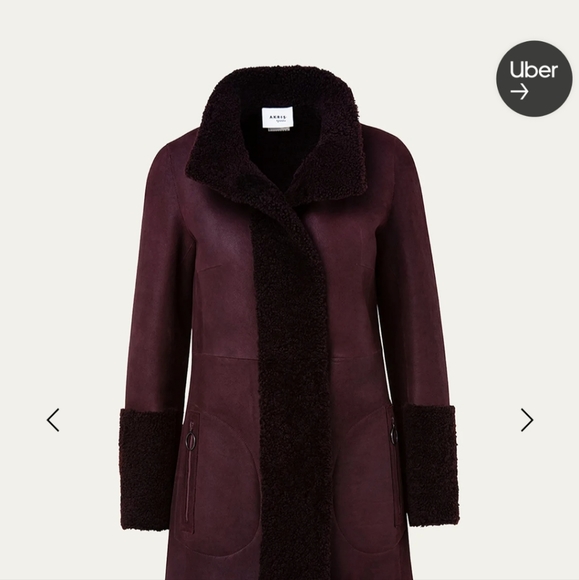 Akris Punto Burgundy Reversible Lamb Shearling Coat Size 6 nwt $3490 Current - Picture 3 of 16